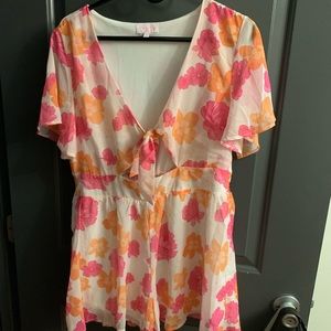 Pink Lilly romper